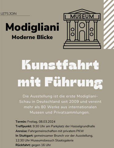 Read more about the article Besuch der Modi­glia­ni-Aus­stel­lung in Stuttgart