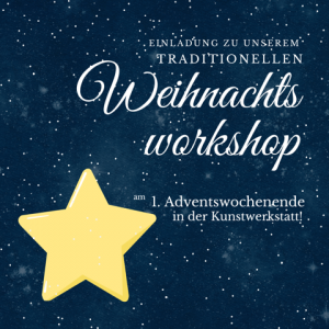 GROßER WEIH­NACHTS­WORK­SHOP „UNDER THE STARS“<br>Chri­stia­ne Weimar<br>Sa. 30.11.,10:00 Uhr