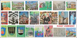 Mehr über den Artikel erfahren Kunst ver­bin­det&nbsp;: Open Air Bauzaun-Galerie